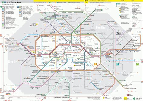 Карта Берлина на русском языке. Карта метро。